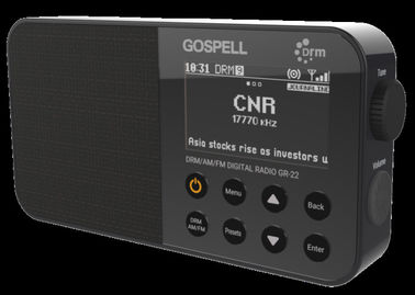CHINA GR-22 tragbares DRM Radiogerät 3&quot; LCD betreibt an AA-Batterie mit Selbstzeit-Aktualisierung fournisseur
